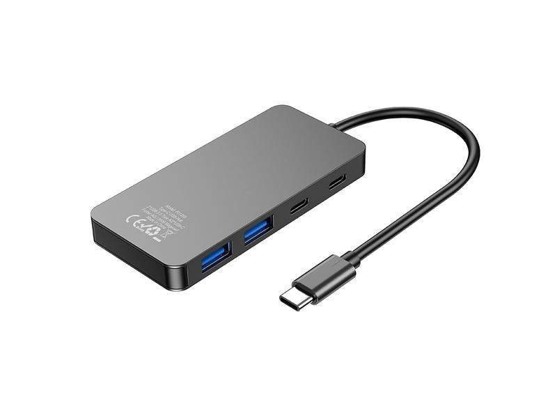onit USB-C-Hub 2A2C Leichter und kompakter Hub mit 2 USB-A- und 2 USB-C-Ports