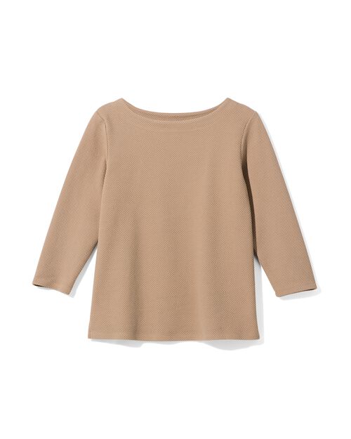 t-shirt structuré Kacey pour femmes beige
