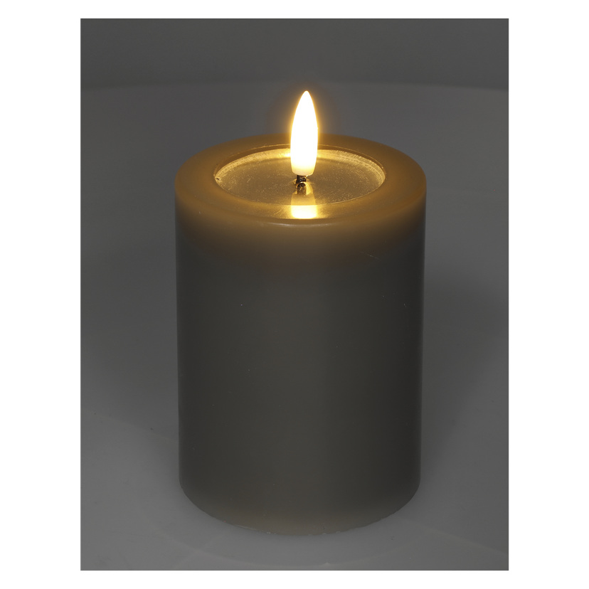 Kubbelys med flakkende flamme LED 10 cm