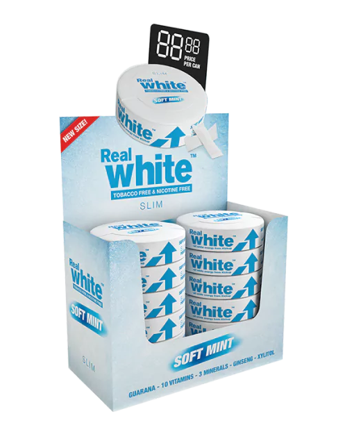 Kickup Nikotinfri Snus Snus Real White Mint Slim - TIPAKNING