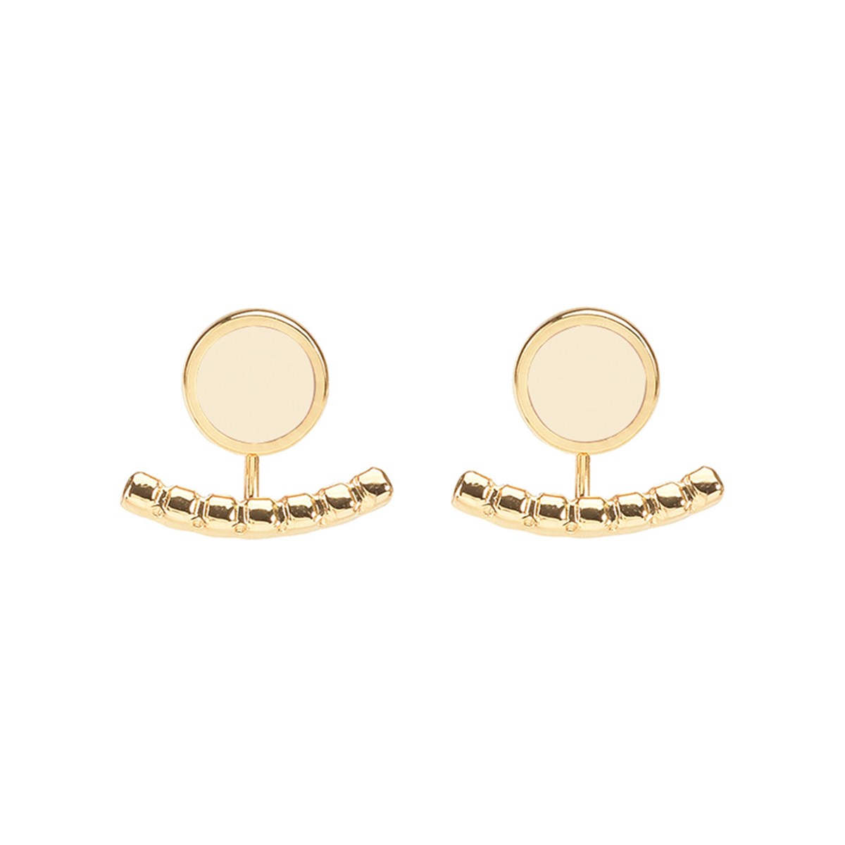 Boucles d'oreilles Bangle Up Comète 2 en 1 blancsable