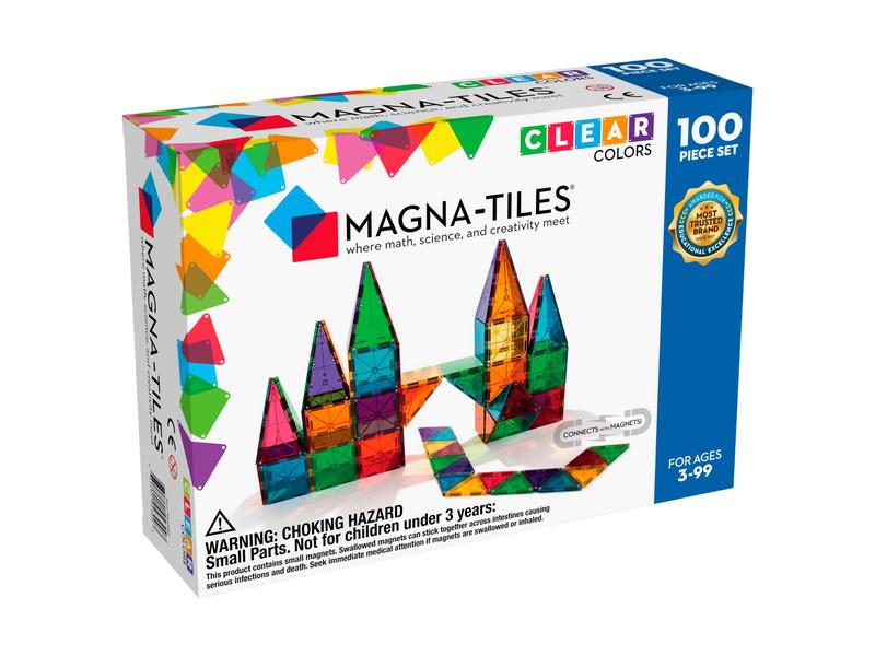 Magna-Tiles Classic Set 100-teilig Pädagogisches Magnetspielzeug