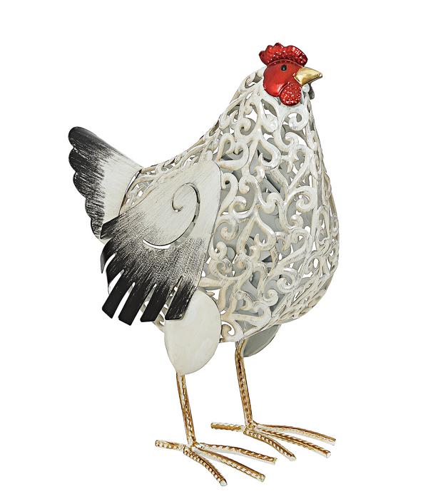 Dehner Metall-Huhn Gundel, ca. B27/H38/T16,5