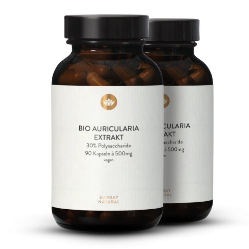 Sunday Natural Products  Bio Auricularia Extrakt Kapseln