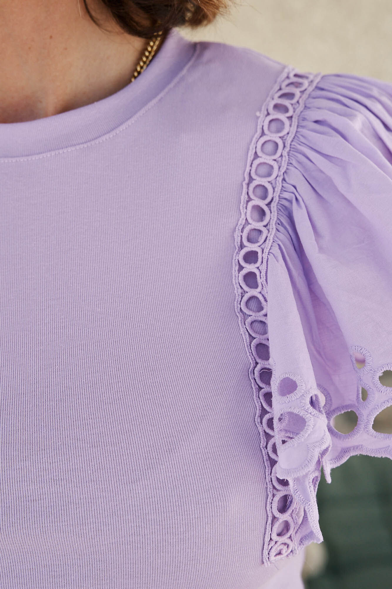 Blusa Trixie com babados - Lilás