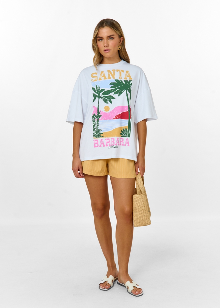 Santa Barbara t-shirt wit