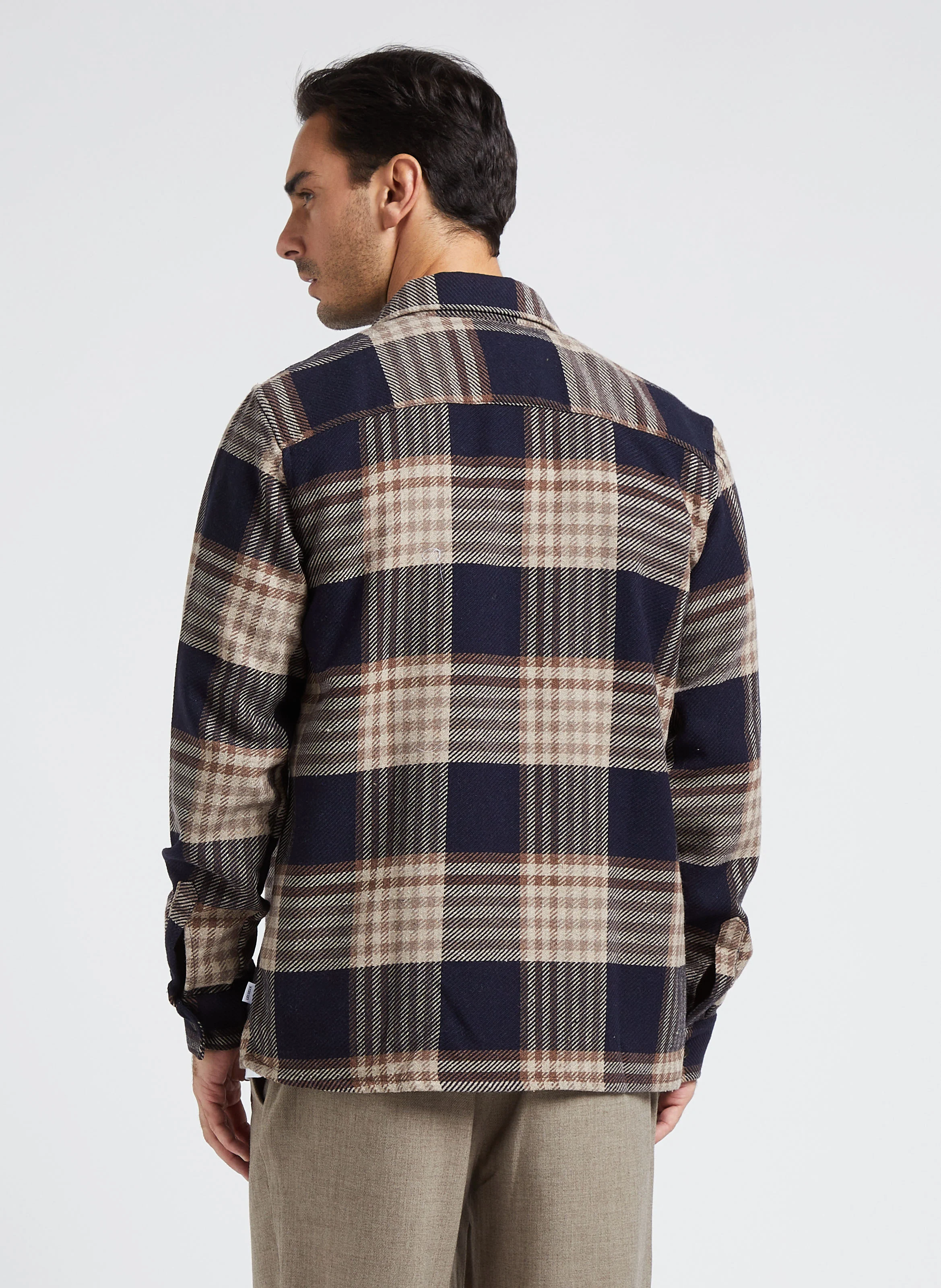 JESSE - Surchemise col classique en coton | Bleu