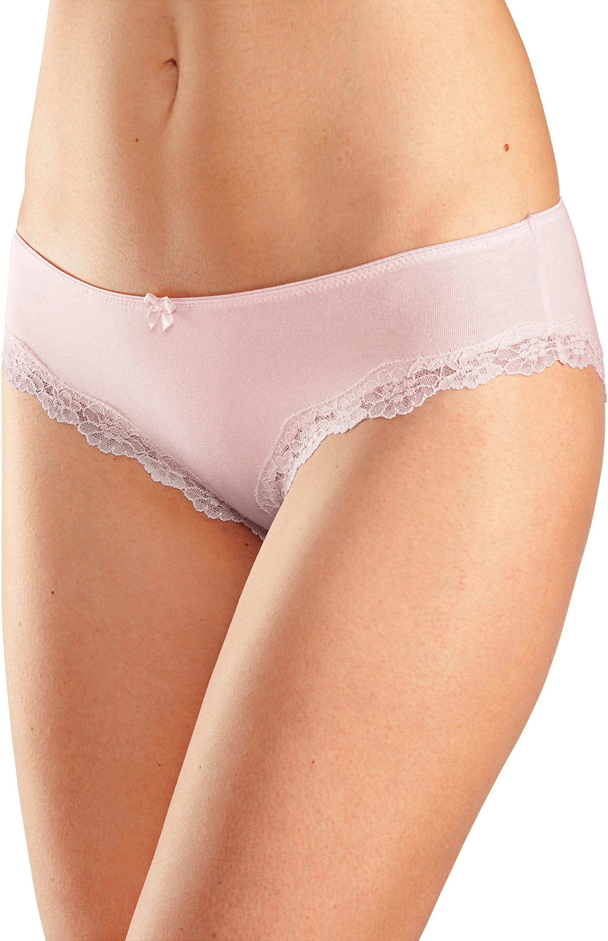 LASCANA Slip in rosa, weiß, schwarz