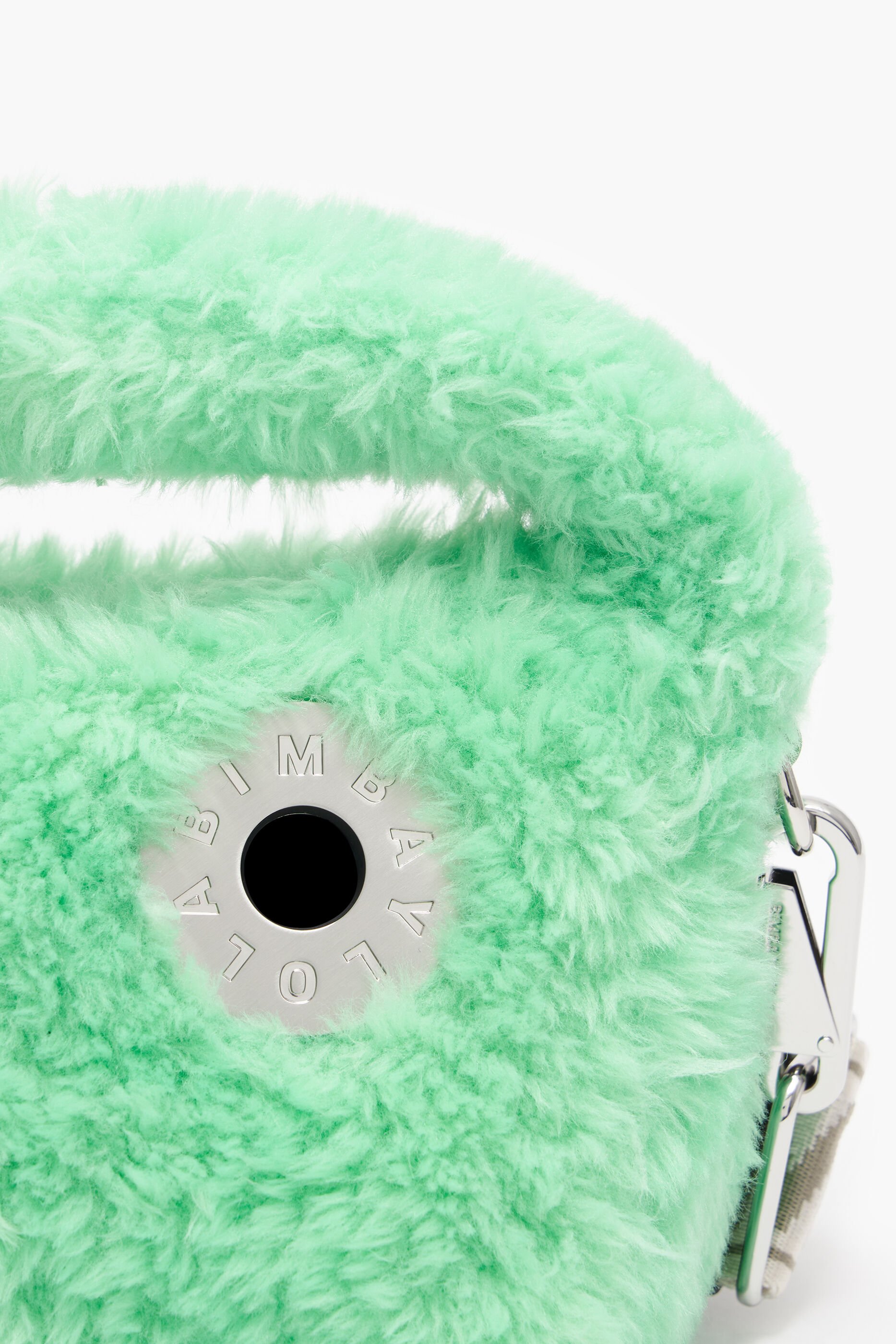 Bolsa hobo pequena, cabelo verde menta