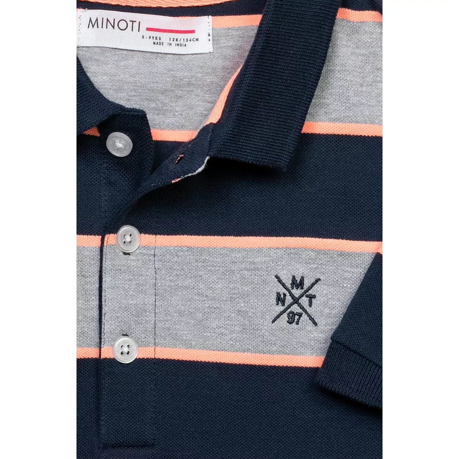 MINOTI  Poloshirt GrauDunkelblau