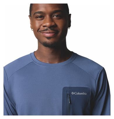 T-Shirt Technique Manches Longues Columbia Tech Bleu