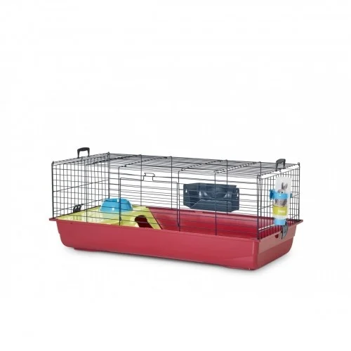 Gaiola Savic Nero 3 para coelhos, totalmente equipada para coelhos.