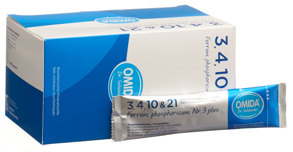 Omida Nr3 Ferrum phosphoricum plus Plv Btl 30 Stk