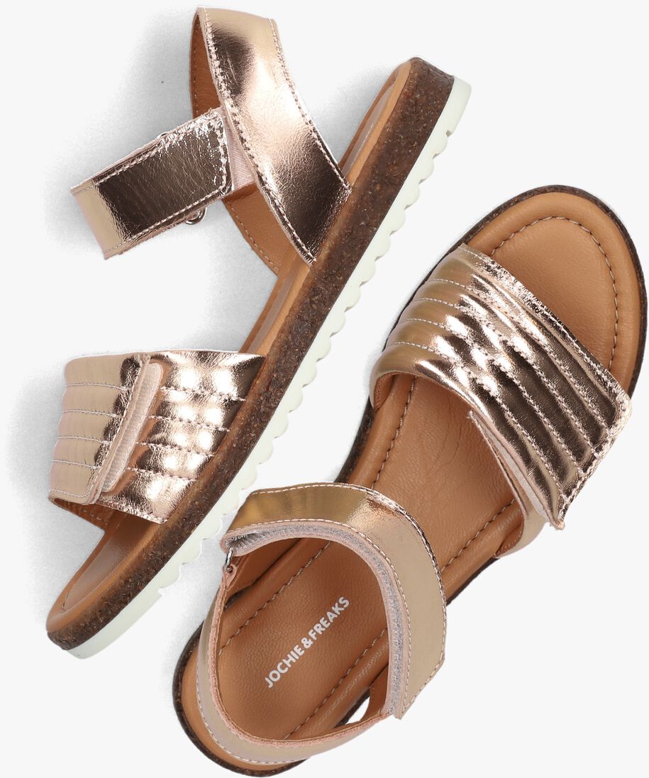 JOCHIE & FREAKS ros&eacute;gouden jochie & freaks sandalen daisy