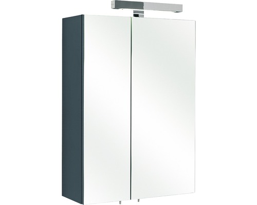 Pelipal 2-deurs spiegelkast, antraciet, 50 x 70 cm