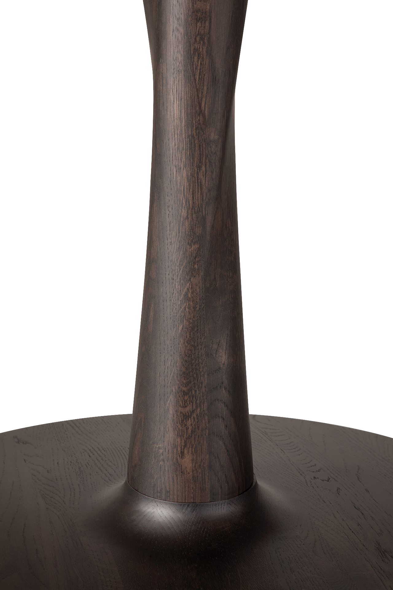 Eettafel Torsion eiken bruin Ø70 cm