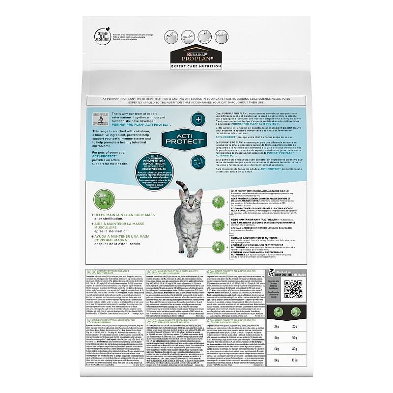 Purina Pro Plan Expert Care Cat Sterilised Kattenvoer Salmon | 3 kg | 11167.1