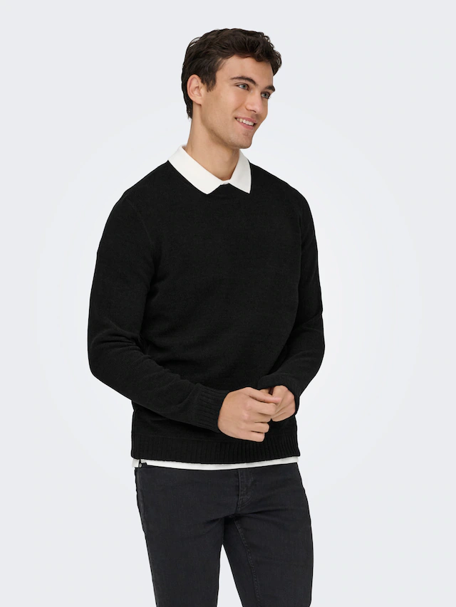 ONLY & SONS Strickpullover »ONSETHAN LIFE REG 7 CREW KNIT«