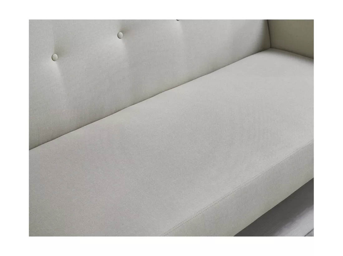 Canapé scandinave convertible 3 places tissu beige BERLIN