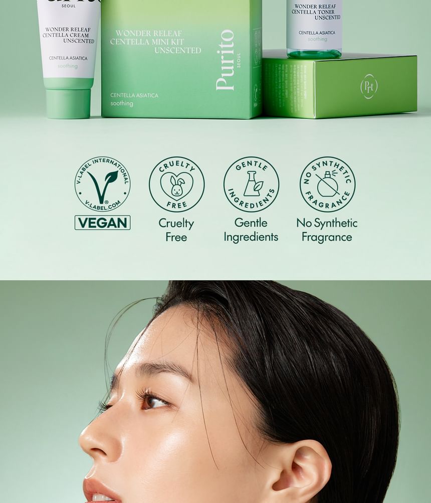 Purito SEOUL - Wonder Releaf Centella Mini Kit ongeparfumeerd