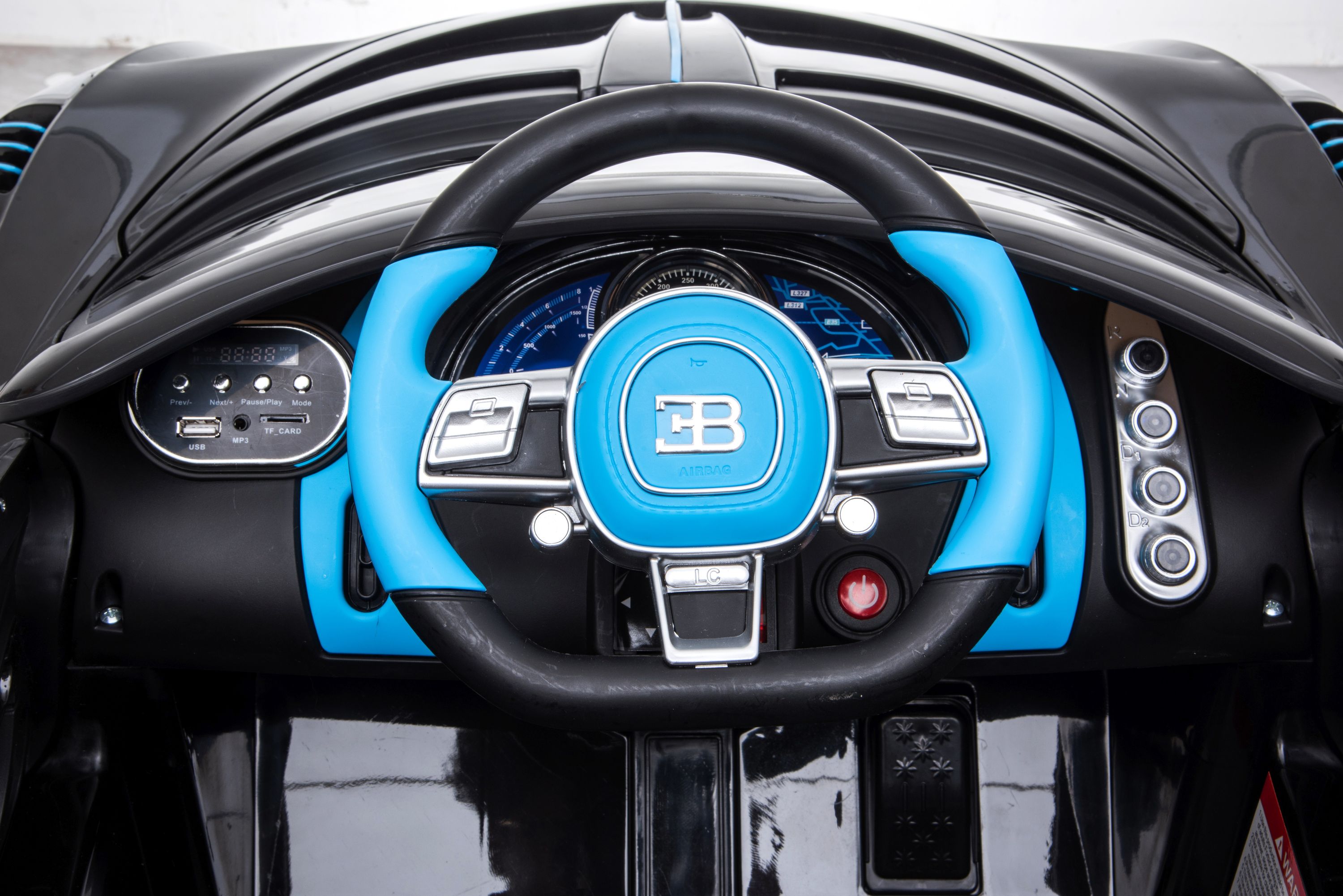 Elektroauto Kinder Bugatti Divo schwarz