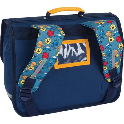 Cartable maternelle Monsieur Madame - 32 cm - 1 compartiment - marine - Oberthur