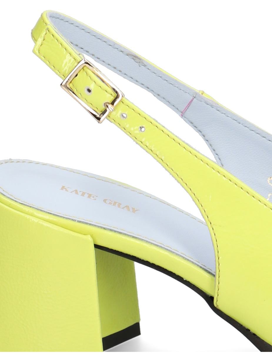 Lackleder Slingpumps