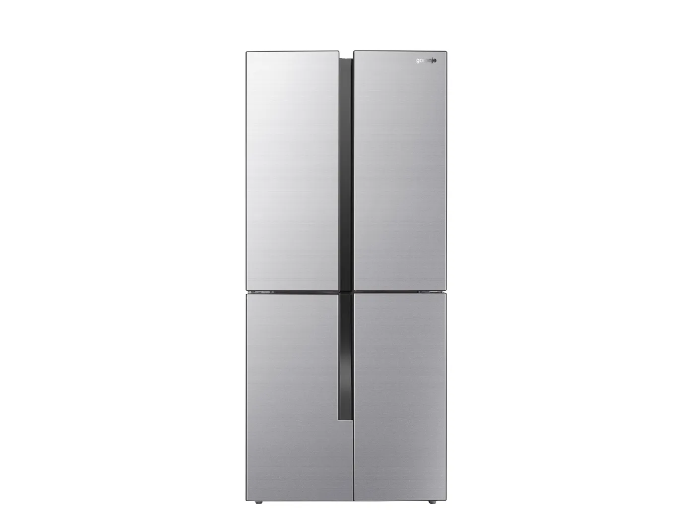 Gorenje NRM8182MX - Køleskab/fryser - side-by-side - bredde: 79.4 cm - dybde: 64.3 cm - højde: 181.6 cm - 427 liter - Klasse E - rustfrit stål