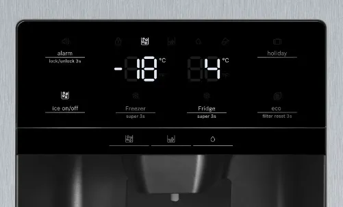 Bosch Serie | 6 KAG93AIEP - Køleskab/fryser - side ved side med vanddispenser, isdispenser - fritstående - bredde: 90.8 cm - dybde: 70.7 cm - højde: 178.7 cm - 531 liter - Klasse E - rustfrit stål