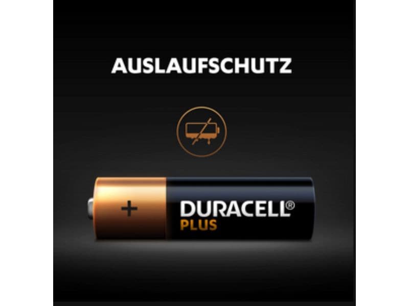 Duracell Batterie Plus Power AA , 4 Stück AA/LR6, 4 Stück