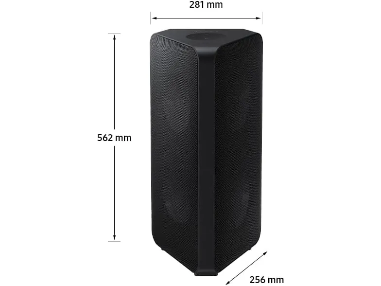 Samsung Sound Tower MX-ST40B - Festhøjttaler - trådløs - Bluetooth - App-kontrolleret - 160 Watt