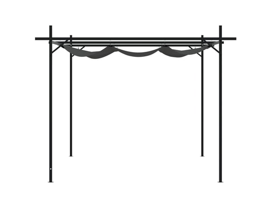 VIDAXL - Pergola avec toit rétractable anthracite 395x292x230 cm