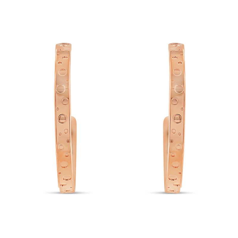 Boucles d'oreilles Marina plaqué or rose