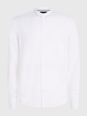 Camisa Slim Fit com Gola Mandarim
