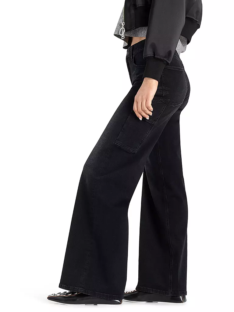 CAMBIO Jeans Flared Fit ALIA schwarz