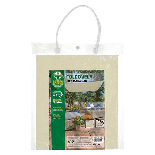 Toldo retangular para jardim Aktive