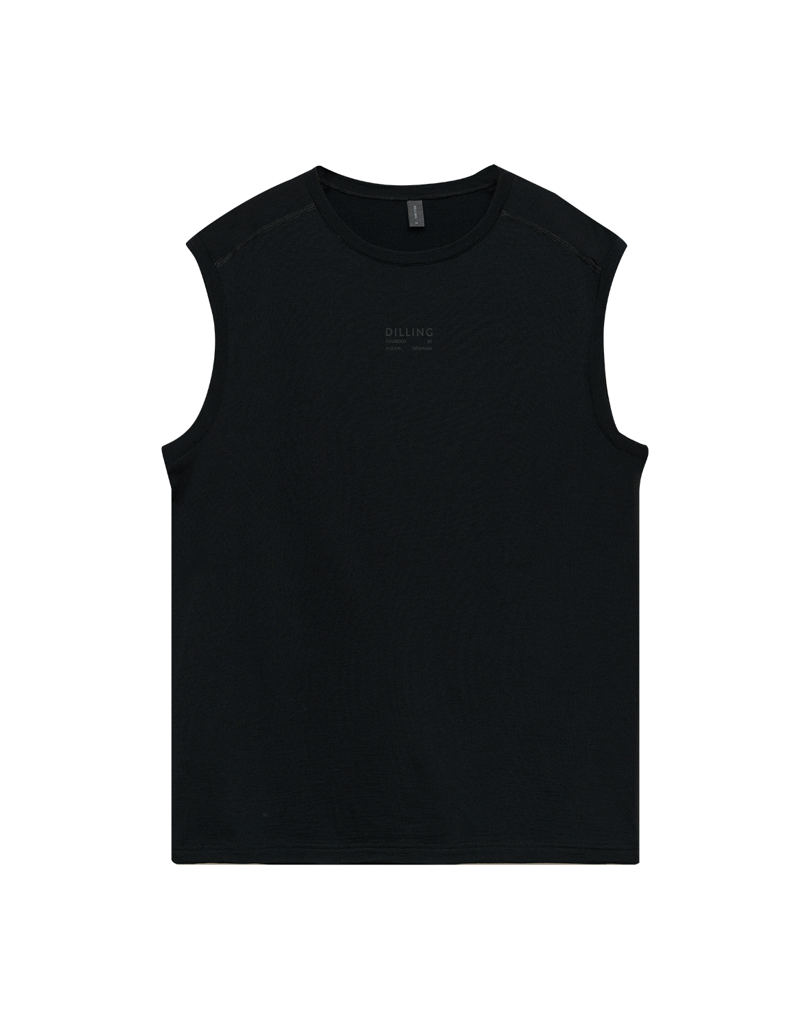 Tanktop in merinowol voor heren in Zwart