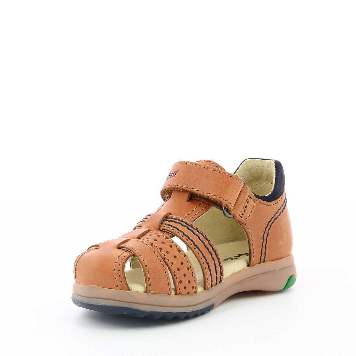 KICKERS<br>Sandálias de couro Platiback