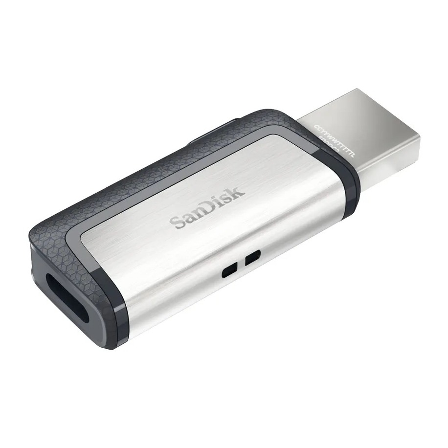 (32GB) Ultra Dual Drive USB Typ-C USB C / USB 3.1 Speicher Stick Flash Drive 150Mbps (SDDDC2-032G-G46) - Grau / Silber