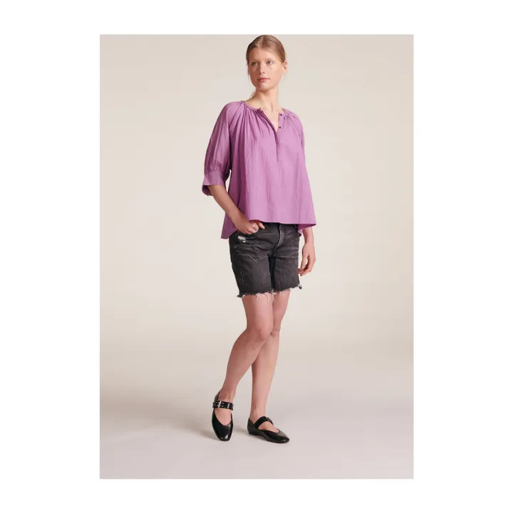 BELLEPIECE Blouse Emilia Rayures Dobby | Parme