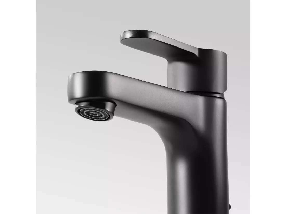 Cecipa max Mitigeur de lavabo Robinet salle de bain à tirette mitigeur lavabo vasque noir,EU Modèle