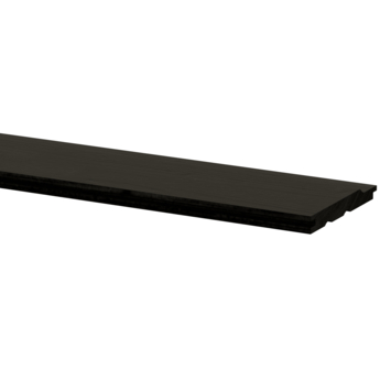Rabatdeel vuren hout zwart 1,7 x 13,5 x 240 cm