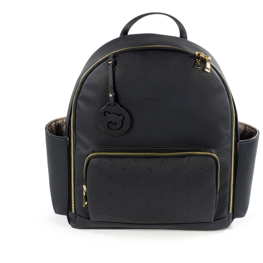 pasito a pasito Wickelrucksack Sterne  schwarz