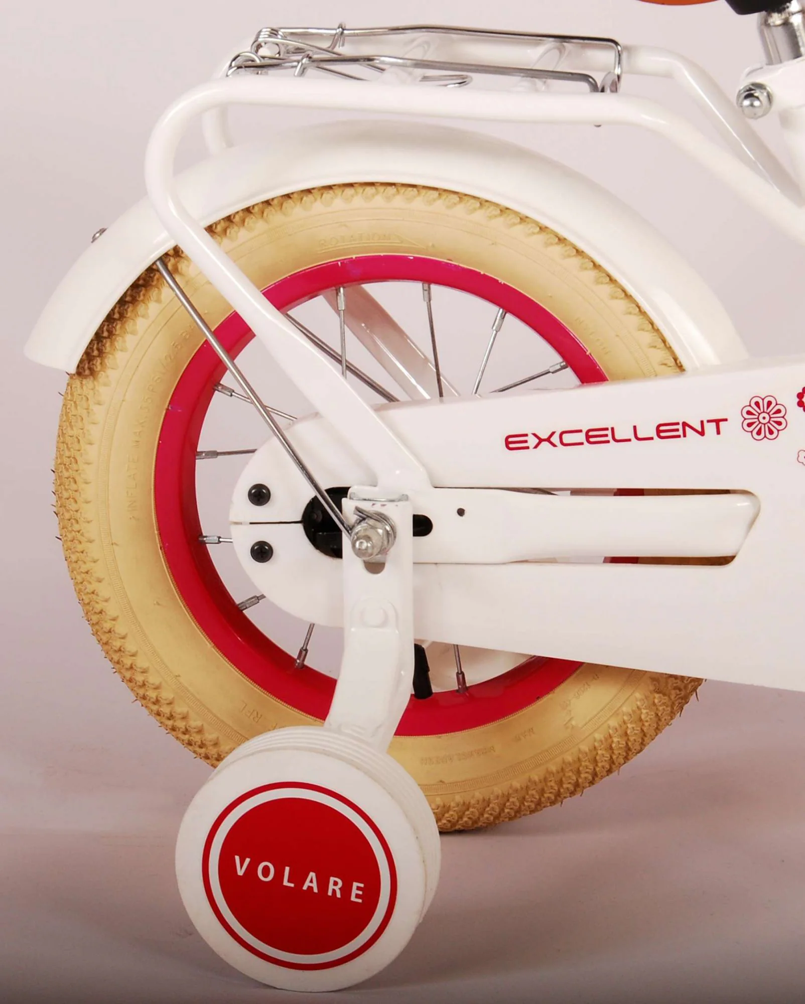 Kinderfahrrad Excellent für Mädchen 12 Zoll Kinderrad in Weiß