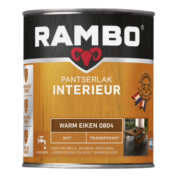 Rambo pantserlak interieur transparant mat warm eiken 750 ml
