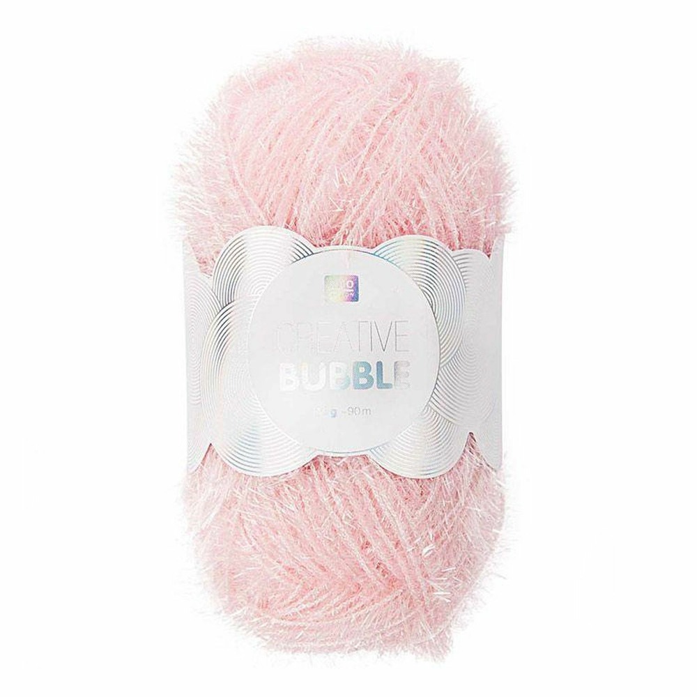 6 pelotes de fil pour éponge créative - creative bubble - rose
