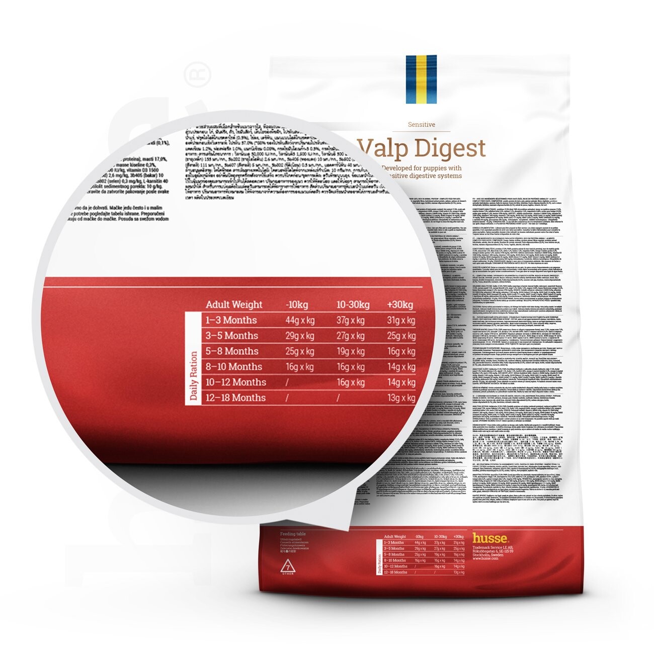 husse Valp Digest Lamm&Reis 7 kg