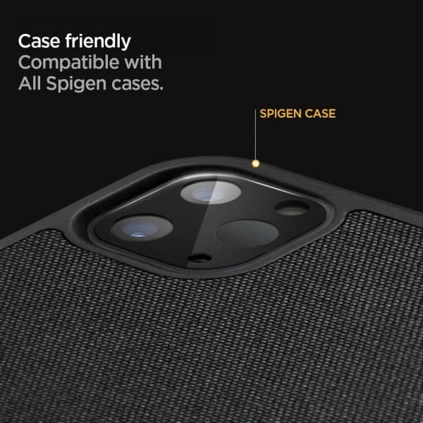 Spigen iPad Pro 11/iPad Pro 12.9 Kameralinsebeskytter Glas.tR Optik Sort