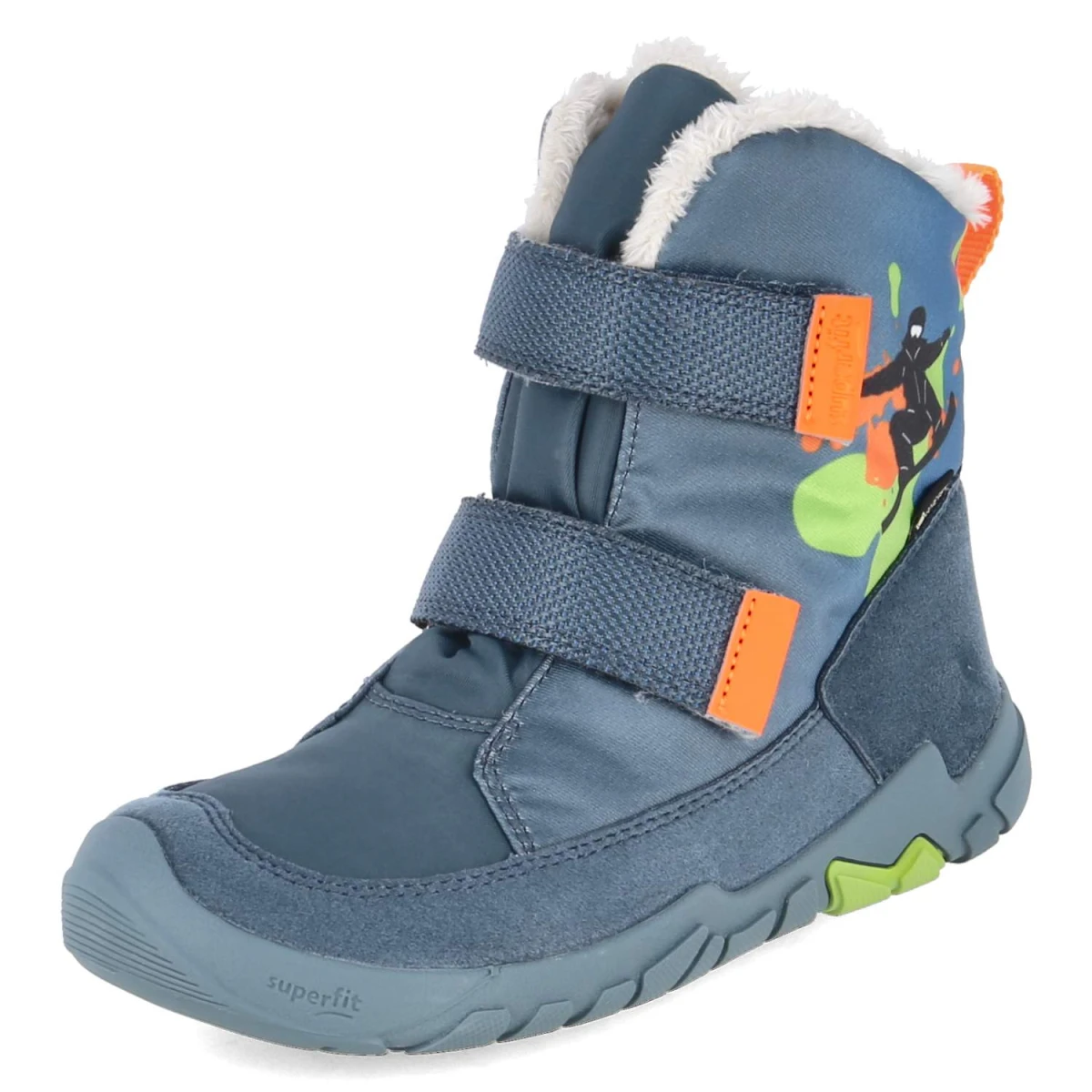 SuperfitSnowboots TRACE - blau/orange
