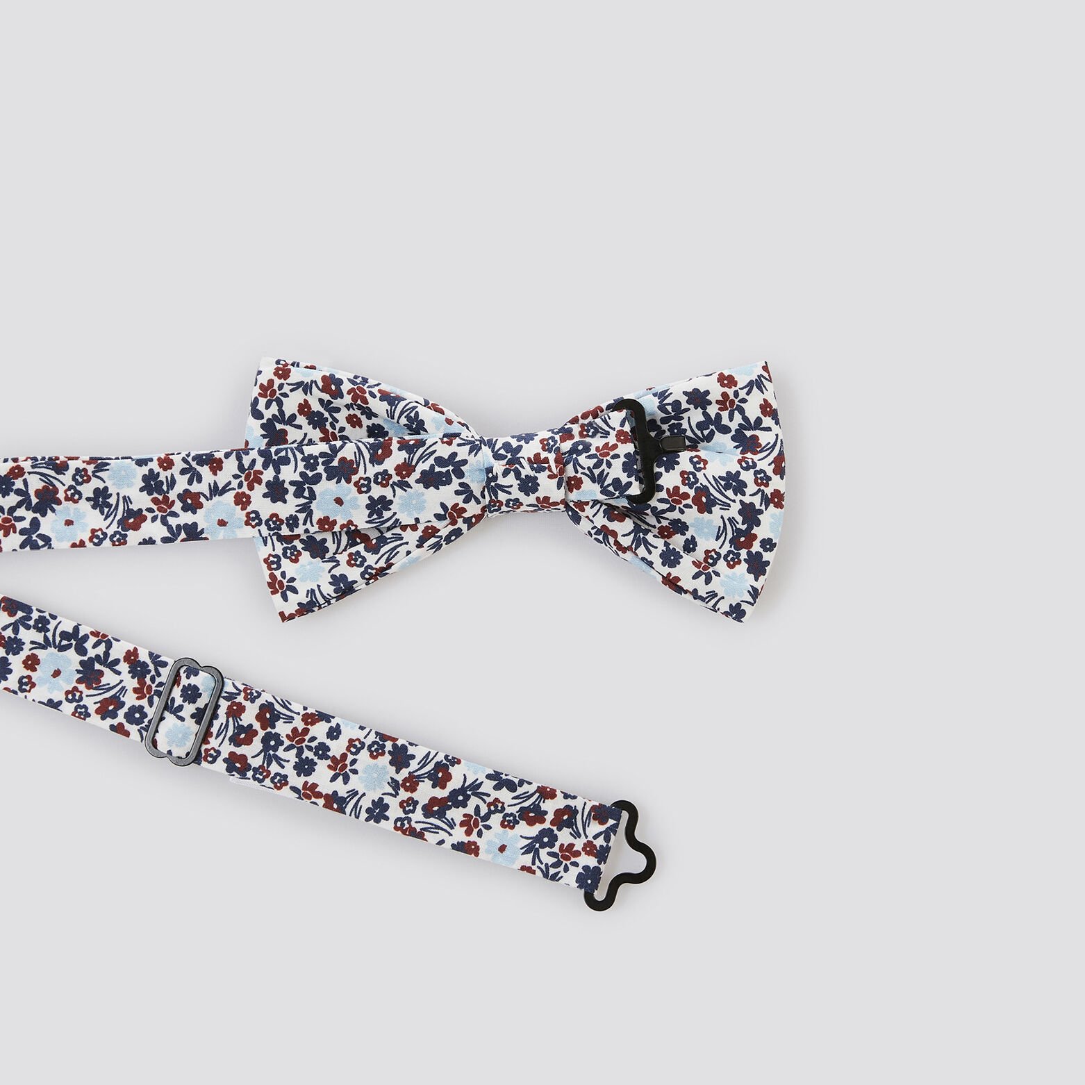 Noeud papillon fleuri Bleu clair